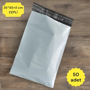 Kargo Poşeti (35x45+5 cm) Cepli (50 Adet)
