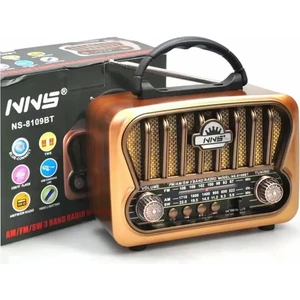 Pell Radyo Nostaljı Sarjlı Bt/usb/sd Nns NS-8109BT
