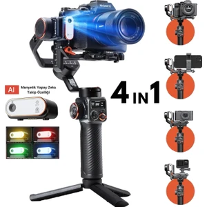 iSteady MT2 Kit Yapay Zeka Takip Sensörlü 4in1 Kamera sabitleyici Gimbal