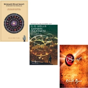 The Secret (Sır) – Rhonda Byrne (Türkçe) + Bilinmezi Bilme Sanatı + Zaman Makinesi (Bu Set Yeni ve Eski Kitaplardan Oluşmaktadır)