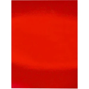 Aynalı Metalik Metalize Fon Kartonu Kırmızı 50X70CM 5 Adet (Tek Renk)