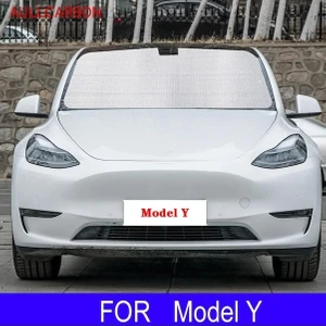 Mundo Venta Tesla Y Model Uyumlu Katlanabilir Araba 8 Parça Güneşlik Seti (Yurt Dışından)