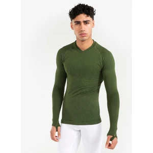 Kipsta Yetişkin Uzun Kollu Termal Üst İçlik - Haki - Keepdry - Futbol İçliği