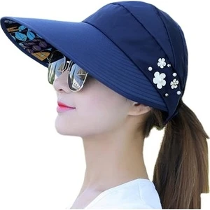 Dlloer Uv Koruma Katlanabilir Güneş Şapkası - Haki (Yurt Dışından)