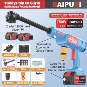Şarjlı Araç Yıkama ve Bahçe Sulama Bahçe Ilaçlama Makinesi