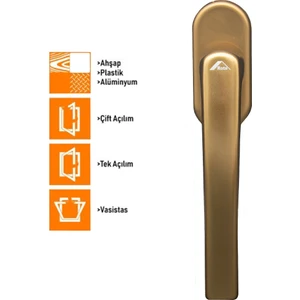 Line Secustik Bronz Pvc Pimapen Pencere Kolu