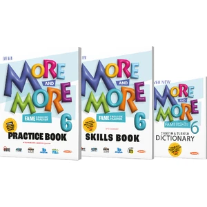 Kurmay Yayınları 6 More&More Practice Book - Skills Book - Dictionary - Readers 4'lü Set