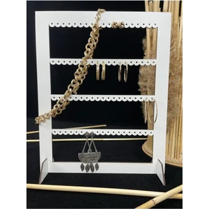 Major Selection Dekoratif Takı Küpe Standı Dikdörtgen Lazer Kesim, Mdf