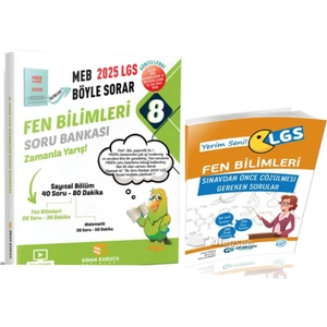 Sinan Kuzucu Yayınları 2025 LGS Fen Bilimleri Soru Bankası+ LGS Yerim Seni  Fen Bilimleri