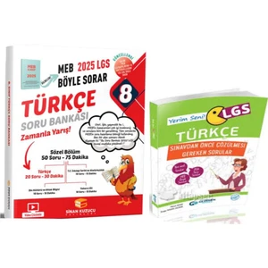Sinan Kuzucu Yayınları 2025 LGS Türkçe Soru Bankası+ LGS Yerim Seni Türkçe