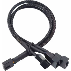 Roboyol Store 1 To 3 Çoğaltıcı 25CM Fan Uzatma Kablosu Y Tip 4 Pin 3 Pin Bilgisayar Kasa Anakart Ekran Kartı
