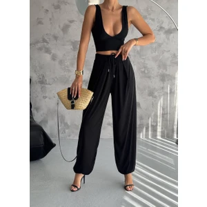 Suya Us Wear Şalvar Model Beli Lastikli Pantolon