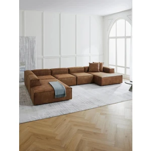 S Home Design Concept Frida Xl Köşe Koltuk Sol Köşe Nubuk, Kahverengi