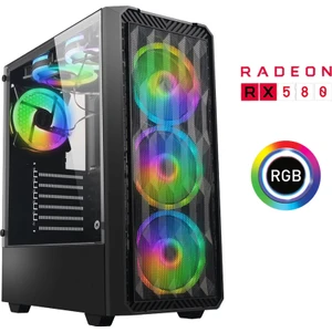 XSR791 I7 4790 16GB Ram 512GB M.2 Nvme SSD 8gb RX580 Ekran Kartı Masaüstü Oyun Bilgisayarı