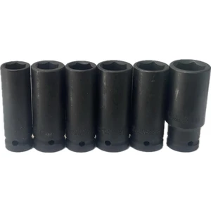 1/2" Uzun Ağır Havalı 6 Parça Lokma Seti (%100 Alman) 17-24 mm