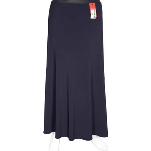 Kadın Bensu Büyük Beden Sandy Çapraz Astarsız Lacivert Etek