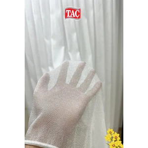 Rech Home Taç Frahm Tül Perde 1x3 Sık Pile Extra Dökümlü Ağır Kumaş - Kırışmaz Ütü Gerektirmez