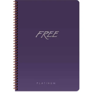 Keskin Color A4 60 Yaprak Kareli Plastik Kapak Free Platinum Defter