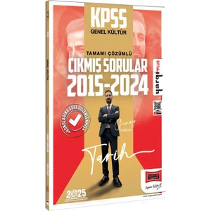 Yargı Yayınevi 2025 KPSS Genel Kültür Tarih 2015-2024 Konularına Göre Düzenlenmiş Tamamı Çözümlü Çıkmış Sorular - Günay Göktaş