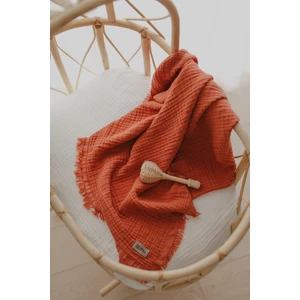 Kiremit Müslin 4 Katlı Müslin Pamuk 110X110CM By Zeypba