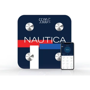 BT600 Pilli Bluetooth Vücut Analizli Yağ Kas Su Ölçer Hassas Akıllı Tartı Baskül Logo Navy