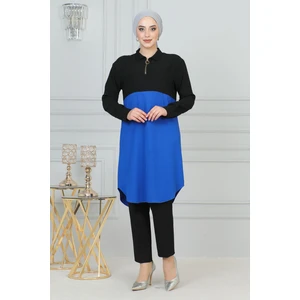 Missvalle Fermuar Detaylı Tunik Siyah 6098