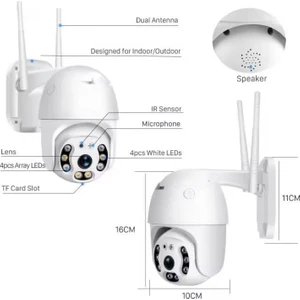 APX-WP70 3mp 2.8mm 8 LED Wifi Ptz
