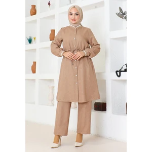 Missvalle Beli Bağcıklı Ribanalı Takım Taba 19212