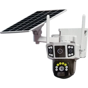 APX-WSP346 6mp 3.6mm 4g Solar Çift Kamera 16 LED Wifi Ptz