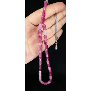 Anemore Collection Kedigözü Tesbih Pembe Renkli Kapsül Kesim T-335