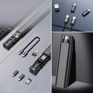 Buffer® Cep Tipi 60W Bas Aç Type-C,iphone Şarj,micro USB Hızlı Şarj Data Kablo Seti