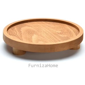 Furniza Home Ahşap Ayaklı Sunum Tahtası Stand Çok Amaçlı Sunum Servis Tabağı Sunumluk Ayaklı Sunumluk Yükseltici