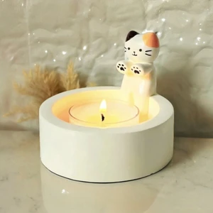 By Hobi Yap Isınan Kedi Silikon Mumluk Kalıbı