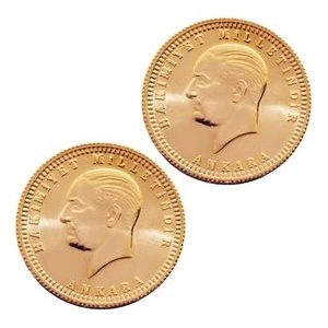 Tuğrul Kuyumculuk 2 Adet Eski Tarihli Ata Lira ALE0002