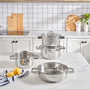 Valora 8 Parça Çelik Tencere Seti