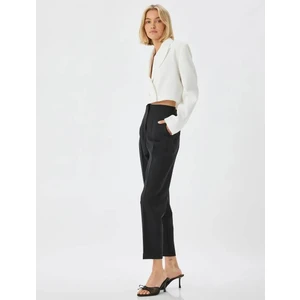 Yüksek Bel Cepli Slim Fit Cigarette Pantolon