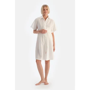 Beyaz Müslin Hamile Gecelik