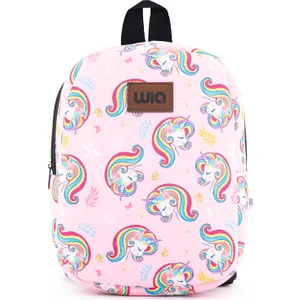 Eğlenceli Baskı Tek Bölmeli Kreş Çanta Pembe Unicorn