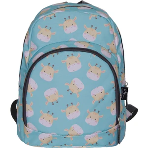 Cambridge Polo Club Anaokul Çantası Mavi Renkli Sevimli İnek Desenli 32x23x10 cm Tek Bölmeli