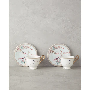 English Home Sakura Dream New Bone China  Fincan Takımı Açık Yeşil