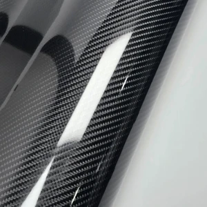 Karbon Fiber Folyo 5D Siyah Vinil Parlak(Boyut: 50Cm X152Cm)