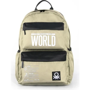 United Colors Of Benetton "the World" Okul Sırt Çantası Bej / 038