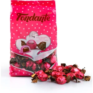 Fondante Çilekli Fudge Çikolata Kremalı 1000  gr (1 Poşet)