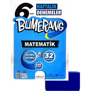 Günay Yayınları 6. Sınıf Bumerang Matematik Branş Deneme – Silgi