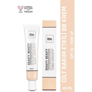 Deauty Beauty BB Krem SPF 30 – Ton Eşitleyici ve Tam Kapatıcı Vegan Formül, Açık ve Buğday Tenler İçin 40 ml