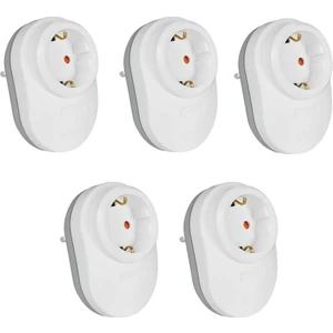 5 Adet Akım Korumalı Tekli Fiş Priz