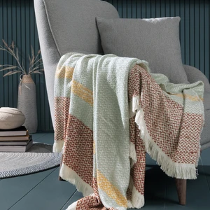 Rowena Koltuk Şalı / Tv Battaniyesi / Koltuk Örtüsü - Adaçayı