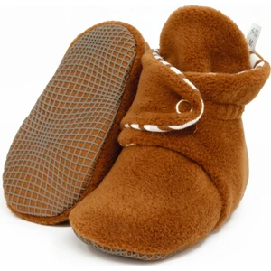 Ella Bonna Polar Bebek Pandufu, Kaydırmaz Taban, Organik Pamuk Astarlı, İlk Adım Ev Patiği, Taba