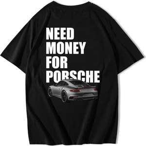 BRZ Collection Unisex Oversize Need Money For Porsche T-Shirt