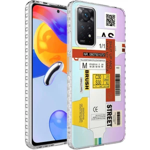 Gökmen Aksesuar Xiaomi Redmi Note 11 Pro 5g Kılıf Airbag Kenarlı Renkli Desenli Silikon Zore Elegans Kapak-No2